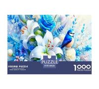 Rose Puzzle 1000 Pezzi Plant Flower - Qualità Made in Italy, Design Artistico Rilassante, Poster Da Appendere, Confezione Lusso - 38x26cm/1000pcs