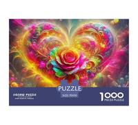 Rose Puzzle Da 1000 Pezzi Per Gli Adulti Jigsaw Multicolore Moderno Gioco Familiare Regalo Amore E Amico Stampa Di Alta Qualità 70x50cm/1000pcs