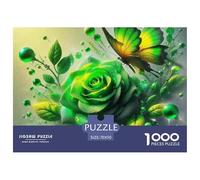 Rose Puzzle Decorazione Artistica Da Parete Per Soggiorno, Classici, Giochi Rilassamento Perfetto Per Appassionati Di Esperti Impossibili Plant Theme Impegnativo E Difficile Per Divertenti Per Uomo E