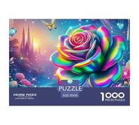 Rose Puzzle Decorazione Artistica Da Parete Per Soggiorno, Classici, Giochi Rilassamento Perfetto Per Appassionati Di Esperti Divertimento Plant Theme Per Adulti E Bambini Da 14 Anni E Più Divertenti