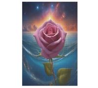 Rose Puzzle Per Adulti 1000 Pezzi Difficile Puzzles in Legno Impegnativo Gioco Preciso A Incastro Gioco Educativo Sfida Giocattolo 78×53cm