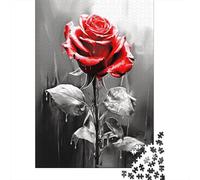 Rose Puzzles 1000 Pezzi Per Adulti, Puzzle Classici Con Stampa Ad Alta Definizione, Gioco Di Famiglia, Team Building, Regali Per Amanti O Amici 1000pcs (75x50cm)