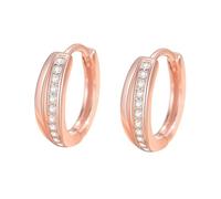 Rose Ringe Für Damen 2024 -Linien-Ohrringe für Frauen, Roségold-Ohrringe, Doppelschicht-Ohrringe, leichte Luxus-Ohrringe Der Der Ringe Rückkehr (GD1, One Size)