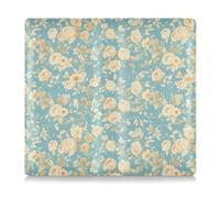 Rose romantiche blu e bianche per San Valentino in pelle assicurazione auto e titolare della carta di registrazione portafoglio accessori custodia per carte, documento essenziale patente di guida,