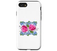 Rose rosa e non ti scordar di me fiori Custodia per iPhone SE (2020) / 7/8