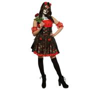 Rose Rosse Giorno Dei Morti Costume Donna Costume da Halloween