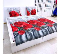 Rose Rosa Set Lenzuola Letto Una Piazza e Mezza Copripiumino 200x220cm m01
