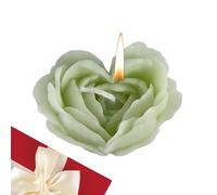 Rose Scented Candle - Soy Wax 6,5 x 5 x 3,5 cm | Valentines Candle with Flower Shape Design, Aromatherapy Relaxation, Home Decor | Romantic Canđle Gift Women Birthday Christmas Valentines Day