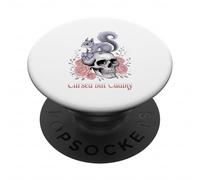 Rose scoiattolo gotico maledetto ma coccoloso occulto PopSockets PopGrip Adesivo