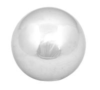 Rose Sfera " XL " Argento Brillante Acciaio 24,4cm Decorazione Giardino Stagno