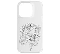 Rose Skull Y2K With Cute Star Pattern For Goth Mom Custodia per iPhone 14 Pro