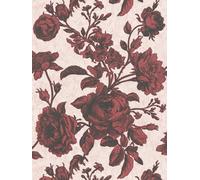 Rose Tappezzeria Rosso-Nero Im Vintage Disegno Stile - Rosa, Rosso