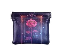 Rose Tarot - Portamonete da donna in pelle, per donne e ragazze, Tarocchi rosa, 1 size, moderno