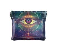 Rose Tarot - Portamonete da donna in pelle, per donne e ragazze, Visione astrale dell'occhio, 1 size, moderno