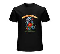Rose Tattoo Rock Outlaws Men's Cotton T-Shirt Black Shirt Top Tee L