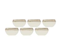 ROSE & TULIPANI Concerto Ciotola Ciotolina 6 Pezzi Avorio 8cm Stoneware