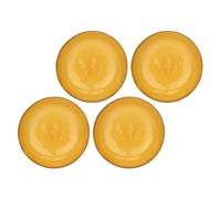 ROSE & TULIPANI Concerto Piatto Fondo Ocra 21cm Set 4 Pezzi Stoneware