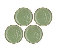 ROSE & TULIPANI Concerto Piatto Frutta Colazione 20cm Verde Oliva Set 4 Pezzi St