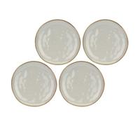 ROSE & TULIPANI Concerto Piatto Piano Grigio Perla 27cm Set 4 Pezzi Stoneware