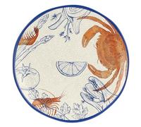 ROSE & TULIPANI Vassoio Rotondo Ocean Life Melamina D 42 Cm