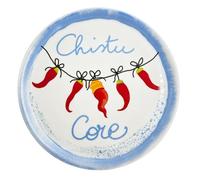 Rose & Tulipani Piatto Pizza Napoli Chistu Core in Porcellana Aumm D31 cm