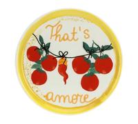 Rose & Tulipani Piatto Pizza That's Amore 31cm Giallo Porcellana