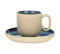 Rose&Tulipani - Tazza Caffè Blu in gres, capacità 90 ml, collezione Arpeggio