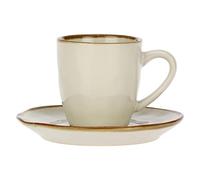 Rose & Tulipani - Tazzina caffè con piattino Concerto Avorio