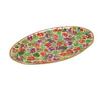 Rose & Tulipani - Vassoio Ovale in Gift Box - Arredo Casa, Cucina - Linea Aloha - Idea Regalo - Melamina - 52x30xh2 cm