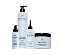 ROSEBAIA | Routine Completa Biotina e Collagene | Riparazione crescita capelli | Shampoo 500ml | Maschera 500ml | Acqua Lamellare 200ml | Siero 100ml