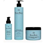 ROSEBAIA | Routine Trio Olio di Ricino e Cheratina | Cresce e Idratazione | Shampoo 500ml | Maschera 500ml | Siero 100ml
