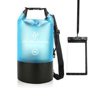 Rosedreamer Dry Bag - Borsa impermeabile da 10 l, con tracolla regolabile, per nuoto, rafting, kayak, canottaggio, campeggio, spiaggia, Blu, 10 l, Campagne