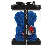 Rosee Bearr - Orso di da 24 cm, orsetto di fiori per lei Roseeteddyy Bearr con scatola trasparente, fatto a mano Cuteteddyy Orsacchiotto di fiori per lei, decorazione per la casa, perfetta per