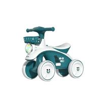 ROSEEONNE Auto oscillante Bici da Equilibrio for Bambini con Illuminazione Colorata, Veicolo a Quattro Ruote con Cestino, Regalo for Il Primo Compleanno Auto oscillante Bambini(Groen)