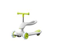 ROSEEONNE Auto oscillante Monopattino Pieghevole for Bambini, Monopattino Portatile, Monopattino con Cuscino del Sedile for Ragazzi e Ragazze Auto oscillante Bambini(Groen)