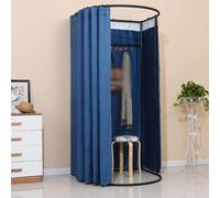 ROSEEONNE camerino Portatile Camerino Compatible with Negozio di Abbigliamento spogliatoio Portatile Staccabile Protezione della Privacy Compatible with Lo Shopping spogliatoio Portatile(Navy Blue)