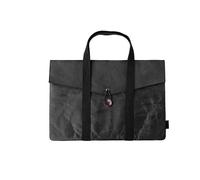 ROSEEONNE DuPont Paper A4 File Folder Document Holder 2 Pockets Portfolio Envelope Folder Case Storage With Waterproof 14inch borsa porta pc(Svart)