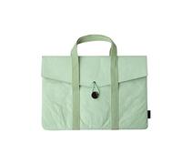 ROSEEONNE DuPont Paper A4 File Folder Document Holder 2 Pockets Portfolio Envelope Folder Case Storage With Waterproof 14inch borsa porta pc(Mint Green)