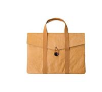 ROSEEONNE DuPont Paper A4 File Folder Document Holder 2 Pockets Portfolio Envelope Folder Case Storage With Waterproof 14inch borsa porta pc(Geel)