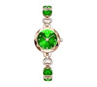 ROSEEONNE orologio da polso Gioielli di moda, orologio da donna, bracciale con cristallo di rubino for moglie, fidanzata o idea regalo for madri, donne speciali nella vita(Groen)