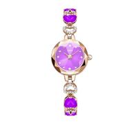 ROSEEONNE orologio da polso Gioielli di moda, orologio da donna, bracciale con cristallo di rubino for moglie, fidanzata o idea regalo for madri, donne speciali nella vita(Lila)