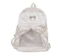 ROSEEONNE Zaino di grande capacità Zaino alla moda versatile | Borsa trasparente Window Pleat Ita Borsa Zaino for studenti Stagione del ritorno a scuola(White)