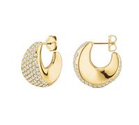 Rosefield Cerchi Pavé Placcati Oro Scintillanti - Orecchini