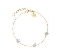 Rosefield da donna gold-plated Bracciale con hearts JB3HG-J1278
