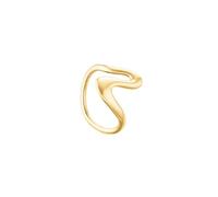 Rosefield Donna 14K Placcato Oro Anello Onda