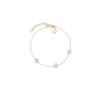 Rosefield Donna 14K Placcato Oro Bracciale 3 Cuore JB3HG-J1278