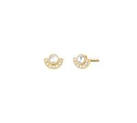 Rosefield Donna 14K Placcato Oro Orecchini Moderno Perla JEMPG-J1291