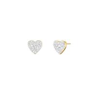 Rosefield Donna 14K Placcato Oro Orecchini Pavé Cuore JEPHG-J1275