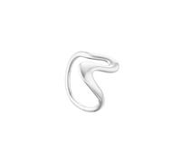 Rosefield Donna Placcato Rodio Anello Onda