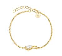 Rosefield Gold-plated Bracciale with crystal Wave JBWSG-J1304